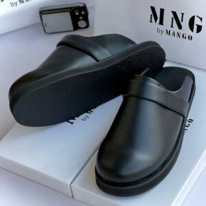 Mango MNG Half Shoe Black