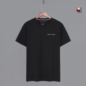 Tommy Hilfiger Round Black Neck Polo