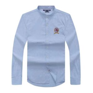 TMH Bishop collar plain Longsleeve shirt