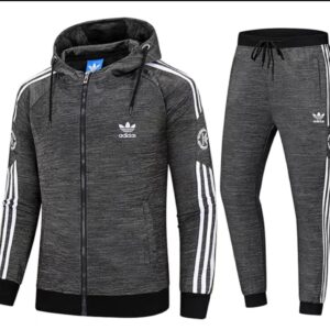 Adidas ash color hoodie Track suit