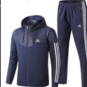 Adidas blue hoodie Track suit