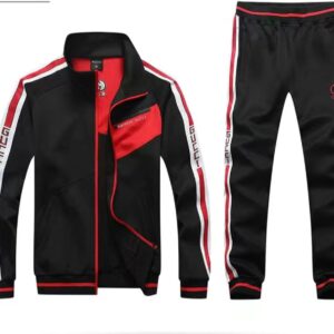 Gucci black&red color Track suit