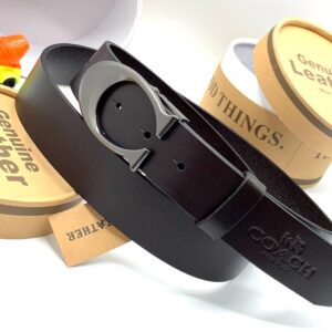 Coach leather belt